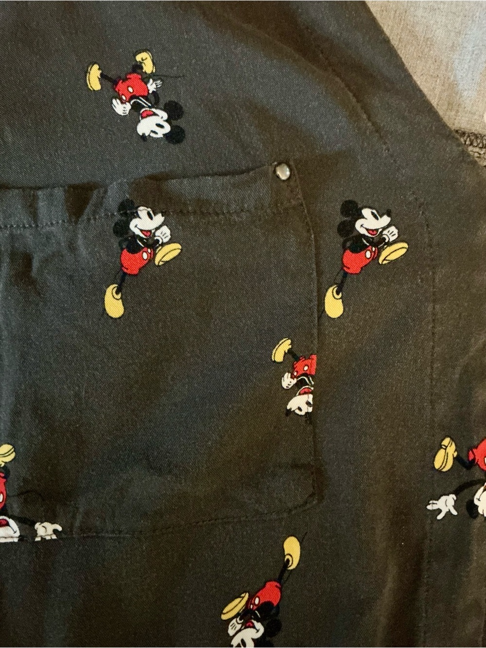 Disney Mickey Mouse Zip Front Tunic Blouse Torrid Size 3/3X Plus Drawstring - Picture 3 of 7